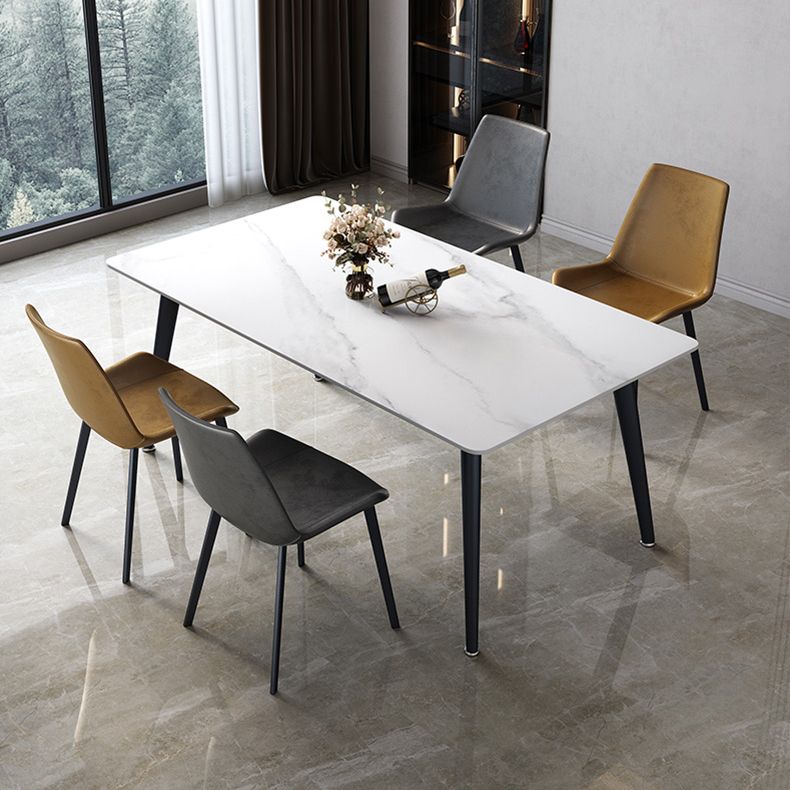 Minimalist 1/4/5/7 Pieces Dining Room Chair Set Sintered Stone Dining Table with Chairs Clearhalo 'Dining Room Sets' 'Dining Tables & Seating' 'dining_room_set' 'furn' 'furn_dining_room_set' 'Furniture' 'furniture_dining_room_set' 'Kitchen & Dining Furniture' 'kitchen&dining_furn' 'kitchen' 1200x1200_85c95361-5449-4c45-8ed1-0065b18a0819