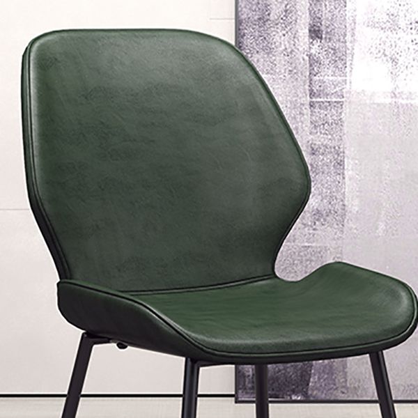 Glam Style Dining Chair PU Leather Dining Room Chair for Indoor Clearhalo 'Dining Chairs' 'Dining Tables & Seating' 'dining_chair' 'furn' 'furn_dining_chair' 'Furniture' 'Kitchen & Dining Furniture' 1200x1200_85ca87e6-c236-4979-aaad-0d39122b80a9