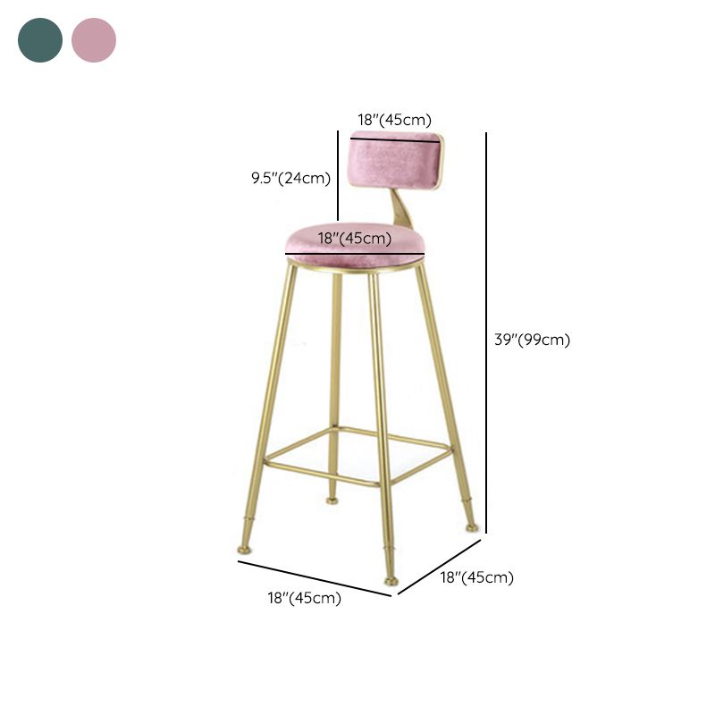 Modern Style Upholstered Counter Stool Bar-height Bar Stool with Footrest Clearhalo 'Bar Furniture' 'Bar Stools' 'bar_stools' 'furn' 'furn_bar_stools' 'Furniture' 'Kitchen & Dining Furniture' 1200x1200_85cf2614-47ab-4a03-8e2d-9aa40965dea8