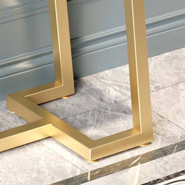 Tavolo da divano console di ferro glam rettangolo tavolo da fine marmo per sala