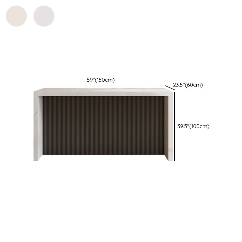 Glam Style Bar Table Faux Marble Rectangle Bar Dining Table for Living Room Clearhalo 'Bar Furniture' 'Bar Tables' 'bar_tables' 'furn' 'furn_bar_tables' 'Furniture' 'Kitchen & Dining Furniture' 1200x1200_85d37923-d68a-4436-b8b9-baa64469bca6