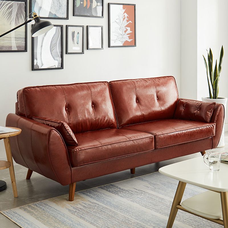 Contemporary Tufted Back Sofa 33.46" H Settee for Living Room with 4 Legs Clearhalo 'furn' 'furn_sofas' 'Furniture' 'furniture_sofas' 'Living Room Furniture' 'Sofa' 'sofas' 1200x1200_85d41e67-6735-4927-9523-0fb36e53efab