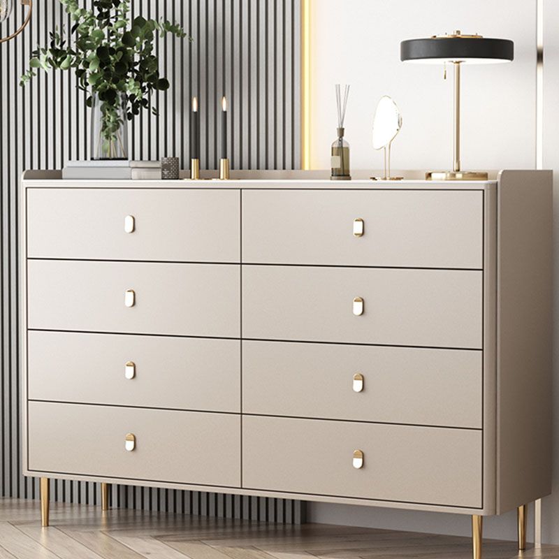 Glam Stone Storage Chest Home Horizontal Chest with Metal Legs Clearhalo 'Bedroom Furniture' 'Dressers & Chests' 'dressers_chests' 'furn' 'furn_dressers_chests' 'Furniture' 1200x1200_85d4e50a-3106-4957-bc66-1aad474fc982