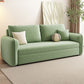 Contemporary 30.7"H Microfiber Square Arm Sofa Bed for Apartment