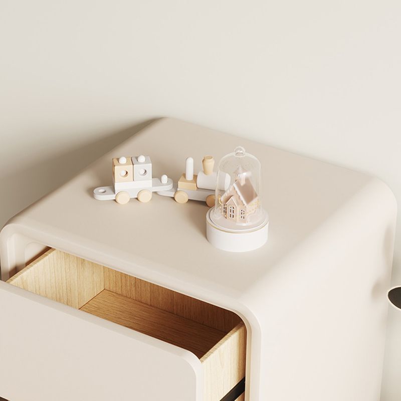 Comodino da comodino da tavolo da accento moderno con 2 cassetti