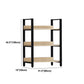 Modern Engineered Bookcase Natural Etagere Bookshelf for Any Room