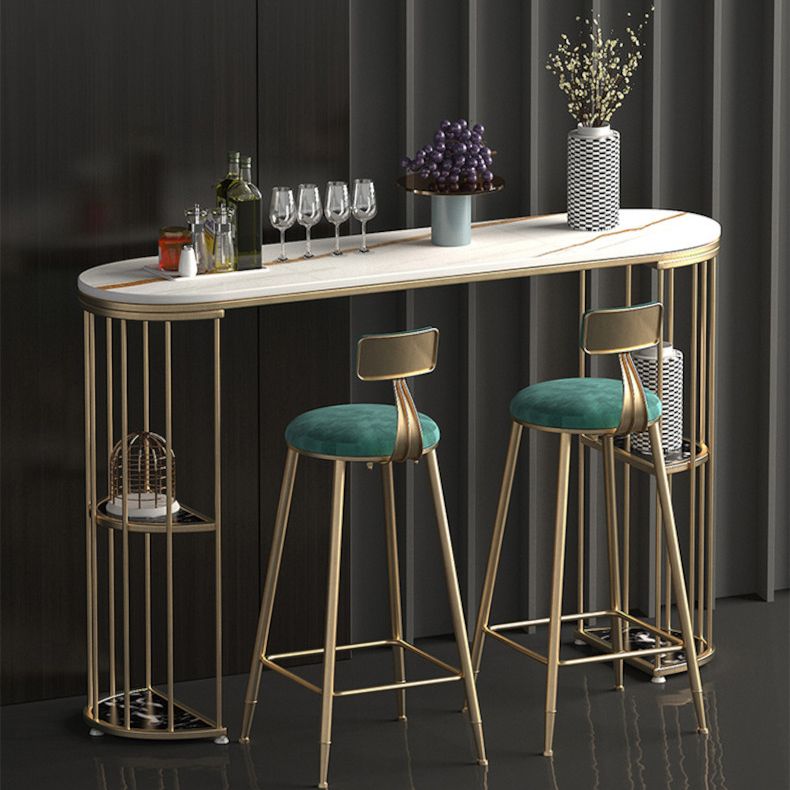 Sintered Stone Bar Table Oval Dining Table for Kitchen Living Room Clearhalo 'Bar Furniture' 'Bar Tables' 'bar_tables' 'furn' 'furn_bar_tables' 'Furniture' 'Kitchen & Dining Furniture' 1200x1200_85de2901-70e6-4c6f-8a27-e5ccd83f66de