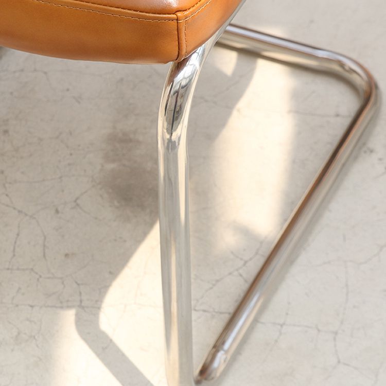 Contemporary Metal Dining Chairs Dining Open Back Side Chair for Home Use Clearhalo ' kitchen&dining_furn' 'Dining Chairs' 'Dining Tables & Seating' 'dining_chair' 'furn' 'furn_dining_chair' 'Furniture' 'furniture_dining_chair' 'Kitchen & Dining Furniture' 'kitchen' 1200x1200_85df9d0e-99e3-481e-9b55-dbb9b179a80b