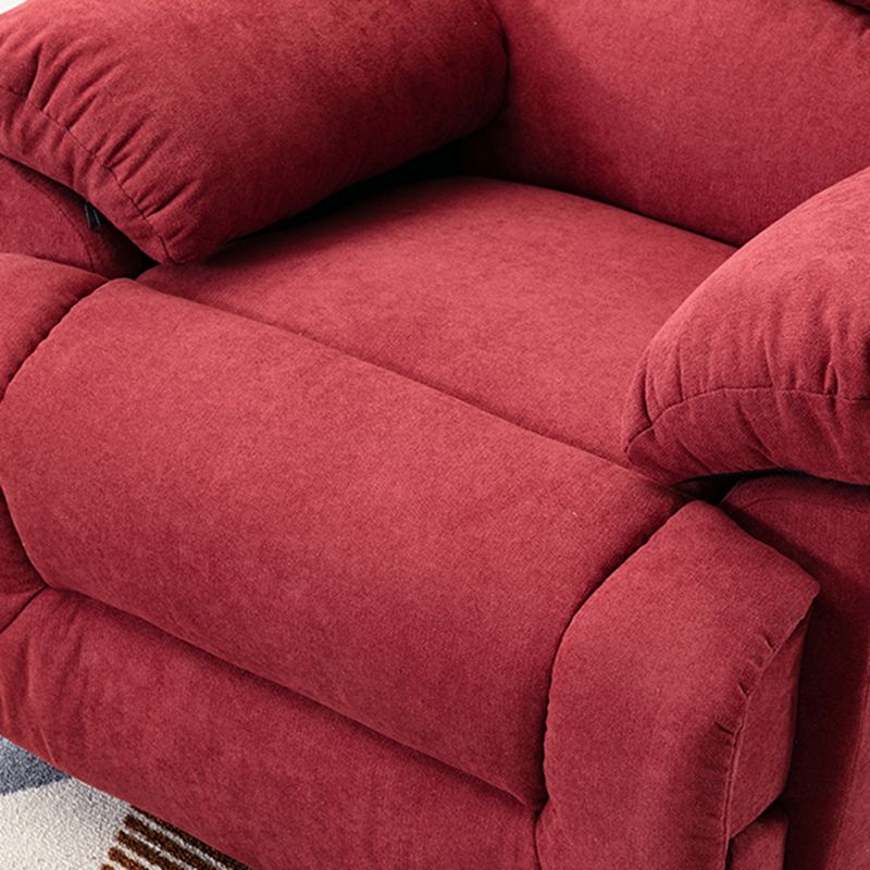 Contemporary Cotton Reclining Chair Solid Color Chair with Independent Foot Clearhalo 'Chairs & Seating' 'furn' 'furn_recliners' 'Furniture' 'Living Room Furniture' 'Recliners' 1200x1200_85e1321d-51dd-4c69-8f91-c5eee09fd5ac