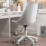 Modern White Nylon Desk Chair with Low Back Home Office Chair Clearhalo 'Furniture' 'furniture_office_chair' 'Office Chairs' 'Office Furniture' 'office_chair' 1200x1200_85e13a77-260c-44cf-ac88-b338775be374