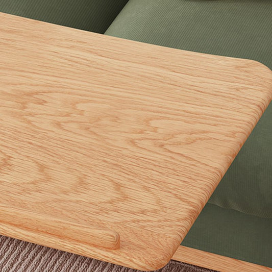 Bureau de bureau à domicile en bois en caoutchouc contemporain.