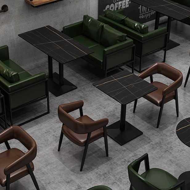 Industrial Sintered Stone Dinner Room Kitchen Table Black Table for Dining Room Clearhalo ' dining_table' 'Dining Tables & Seating' 'Dining Tables' 'furn' 'furn_dining_table' 'Furniture' 'furniture_dining_table' 'Kitchen & Dining Furniture' 'kitchen&dining_furn' 'kitchen' 'kitchen_dining_table' 1200x1200_85e20e68-b082-4235-b38c-9720d4efa0fc