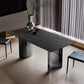 Industrial Dinner Table Stone Rectangle Dining Site Table for Home Clearhalo 'Dining Tables & Seating' 'Dining Tables' 'dining_table' 'furn' 'furn_dining_table' 'Furniture' 'Kitchen & Dining Furniture' 1200x1200_85e3db38-b5e0-4b96-a7b6-8b655070bca3