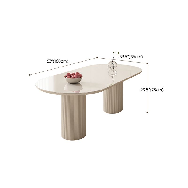 Metal and Slate Table Modern Minimalist Home Wood Base Dining Table Clearhalo 'Dining Tables & Seating' 'Dining Tables' 'dining_table' 'furn' 'furn_dining_table' 'Furniture' 'Kitchen & Dining Furniture' 1200x1200_85e3ec3f-9718-4df6-b062-56ce6744052e