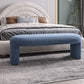 Contemporary Upholstered Bench Bedroom Ottoman Seating Bench 15.7" Height with Legs Clearhalo 'Benches' 'Chairs & Seating' 'furn' 'furn_benches' 'Furniture' 'Living Room Furniture' 1200x1200_85e6ffaf-83d5-4597-96d4-b49ced8d8b69