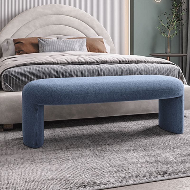 Contemporary Upholstered Bench Bedroom Ottoman Seating Bench 15.7" Height with Legs Clearhalo 'Benches' 'Chairs & Seating' 'furn' 'furn_benches' 'Furniture' 'Living Room Furniture' 1200x1200_85e6ffaf-83d5-4597-96d4-b49ced8d8b69