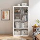 Contemporary Style Bookshelf Closed Back Engineered Wood Shelf Bookcase Clearhalo 'Bookcases' 'furn' 'furn_bookcases' 'Furniture' 'furniture_bookcases' 'kitchen' 'kitchen_bookcases' 'Living Room Furniture' 'Office Furniture' 1200x1200_85e741bf-1215-4f25-b08a-a3fa9d4b9756