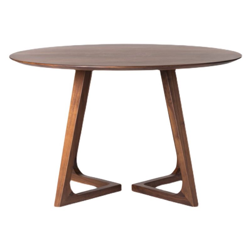 Round Modern Dining Table Brown Solid Wood Table with Double Pedestal Base Clearhalo ' dining_table' 'Dining Tables & Seating' 'Dining Tables' 'Furniture' 'furniture_dining_table' 'Kitchen & Dining Furniture' 'kitchen&dining_furn' 'kitchen' 'kitchen_dining_table' 1200x1200_85e7d0ea-3a2a-4871-b513-599764da5fdc