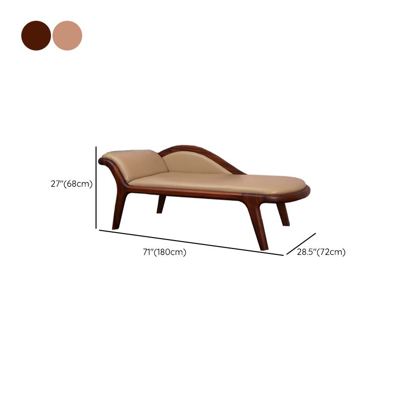 Traditional Wooden One Arm Chaise Flared Arms for Bedroom Living Room Clearhalo 'Chairs & Seating' 'Chaise Lounge' 'chaise_lounge' 'furn' 'furn_chaise_lounge' 'Furniture' 'Living Room Furniture' 1200x1200_85e86513-a66d-4249-a6a0-cfbf2368e027
