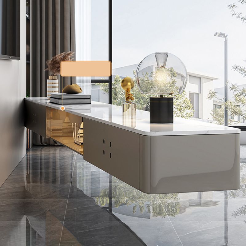 Console multimediale moderna Porta TV Porta TV in pietra Console con cassetti