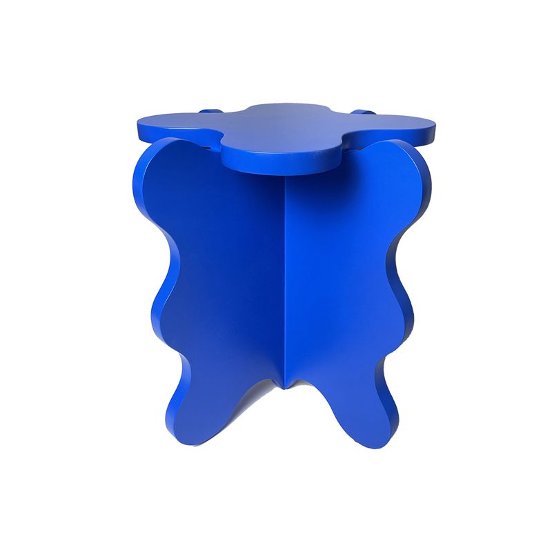 19.6" L X19.6" W X 19.6" H Modern Geometric Wood Side Table for Living Room