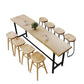 Metal Base Bar Table Rectangular Wood Top Bistro Pub Table for Bar Clearhalo 'Bar Furniture' 'Bar Tables' 'bar_tables' 'furn' 'furn_bar_tables' 'Furniture' 'Kitchen & Dining Furniture' 1200x1200_85ec0027-c745-41bb-9e52-0fa56a20c513