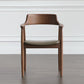 Home Kitchen Chair Open Back Solid Wood Dining Arm Chair in Brown Clearhalo 'Dining Chairs' 'Dining Tables & Seating' 'dining_chair' 'furn' 'furn_dining_chair' 'Furniture' 'Kitchen & Dining Furniture' 1200x1200_85eea9f1-a182-42c9-94db-1405a2a6f474