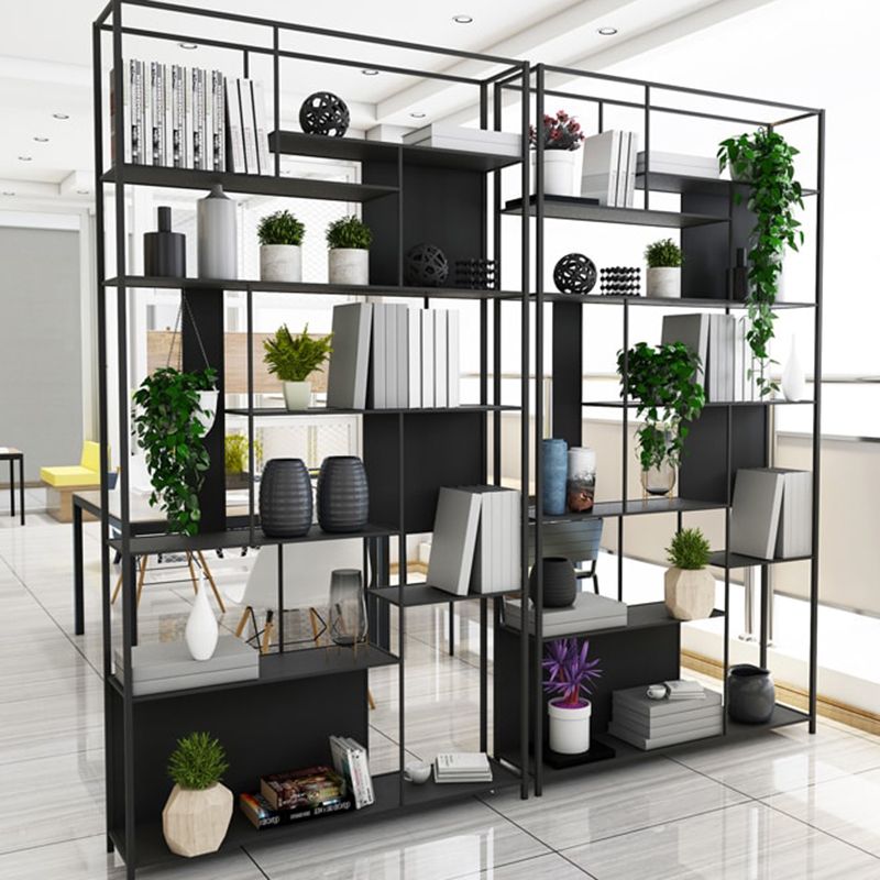 Industrial Open Rectangle Storage Bookshelf Home Office Etagere Bookcase Clearhalo 'Bookcases' 'furn' 'furn_bookcases' 'Furniture' 'Office Furniture' 1200x1200_85ef087e-3fc4-43b2-9eb6-d0d239a77e64