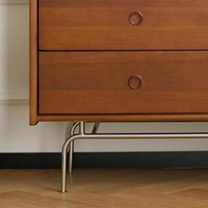 Cassettiera portaoggetti in legno massello ultramoderna doppia orizzontale per camera da letto