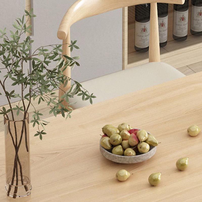 Modern Wood Double Pedestal Dining Table Natural Oval Table for Kitchen Clearhalo 'Dining Tables & Seating' 'Dining Tables' 'dining_table' 'furn' 'furn_dining_table' 'Furniture' 'Kitchen & Dining Furniture' 1200x1200_85f50490-4940-43d4-8940-06a07cab7565