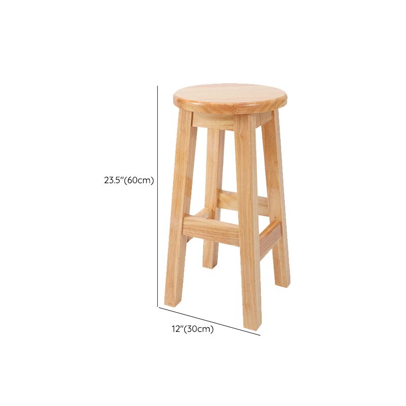 Modern Style Bar Stool Solid Wood Counter Stool for Dining Room Clearhalo 'Bar Furniture' 'Bar Stools' 'bar_stools' 'furn' 'furn_bar_stools' 'Furniture' 'Kitchen & Dining Furniture' 1200x1200_85f6c6f7-9721-4f44-9ea1-d38852029565