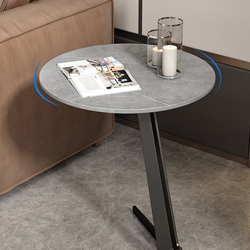 18-inch Pedestal End Table Modern Marble Top Side Table for Living Room Clearhalo 'Coffee & Accent Tables' 'End & Side Tables' 'end_side_table' 'Furniture' 'furniture_end_side_table' 'Living Room Furniture' 1200x1200_85f700b8-a979-4703-842e-b085d78c2039