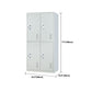 Modern Style Metal Wardrobe White Colour Freestanding Wardrobe Closet