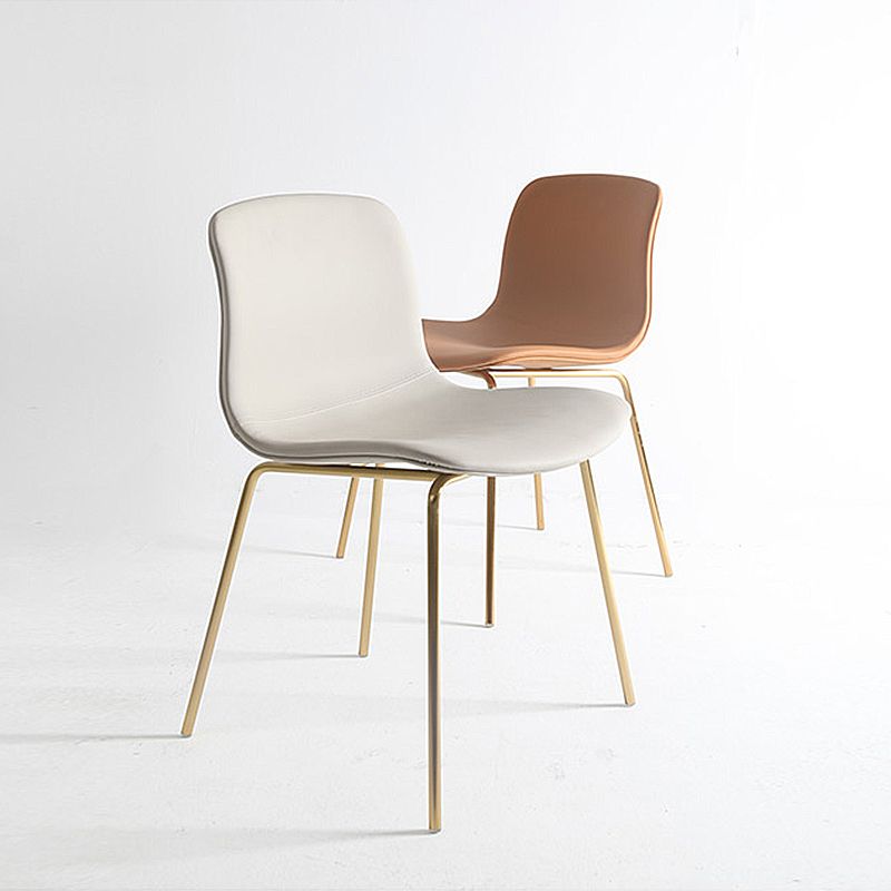 Contemporary Style Dining Room Chairs Dining Armless Chairs with Metal Legs Clearhalo ' kitchen&dining_furn' 'Dining Chairs' 'Dining Tables & Seating' 'dining_chair' 'furn' 'furn_dining_chair' 'Furniture' 'furniture_dining_chair' 'Kitchen & Dining Furniture' 'kitchen' 1200x1200_85f97100-65ec-434d-a06b-a136afaa0ab5