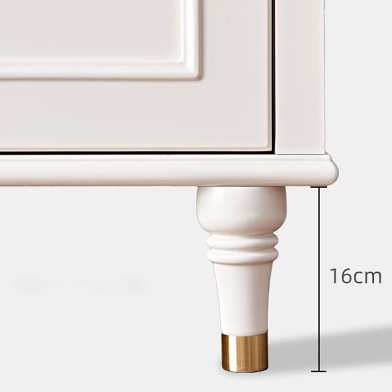 Serveur d'étagère réglable contemporain Server en pierre supérieure avec des jambes en bois massif