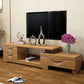 Traditionele tv -media staan ​​met laden Rubberwood Media Console