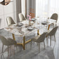 Nordic 1/4/5/6/7 Pieces Dining Set Sintered Stone Dining Table with Leather Chairs Clearhalo 'Dining Room Sets' 'Dining Tables & Seating' 'dining_room_set' 'furn' 'furn_dining_room_set' 'Furniture' 'furniture_dining_room_set' 'Kitchen & Dining Furniture' 'kitchen&dining_furn' 'kitchen' 1200x1200_85fb9266-df43-4e7c-a681-9a0eee965a0b