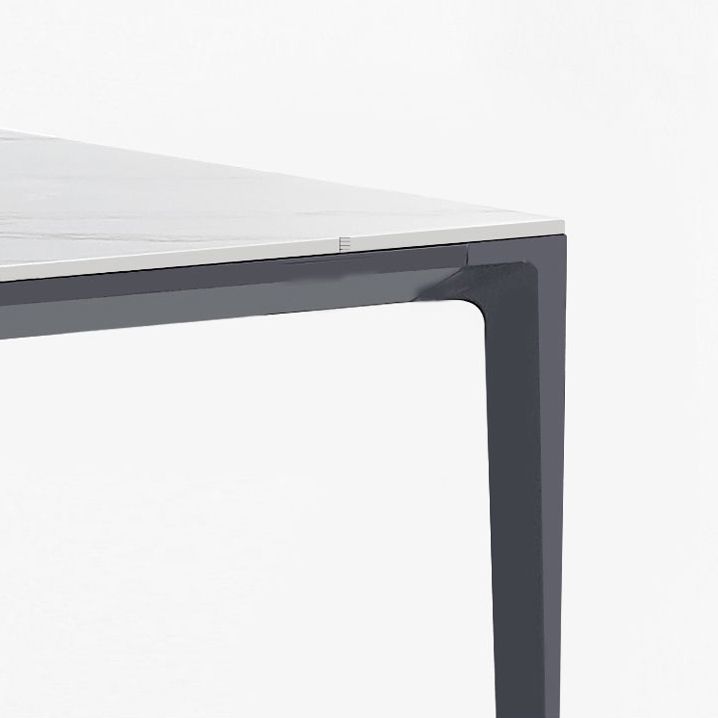 Industrial Standard Rectangle Dining Table Sintered Stone Top Dining Table for Kitchen Clearhalo ' dining_table' 'Dining Tables & Seating' 'Dining Tables' 'Furniture' 'furniture_dining_table' 'Kitchen & Dining Furniture' 'kitchen&dining_furn' 'kitchen' 'kitchen_dining_table' 1200x1200_85fbc079-36f7-418b-b580-553eba025c0b
