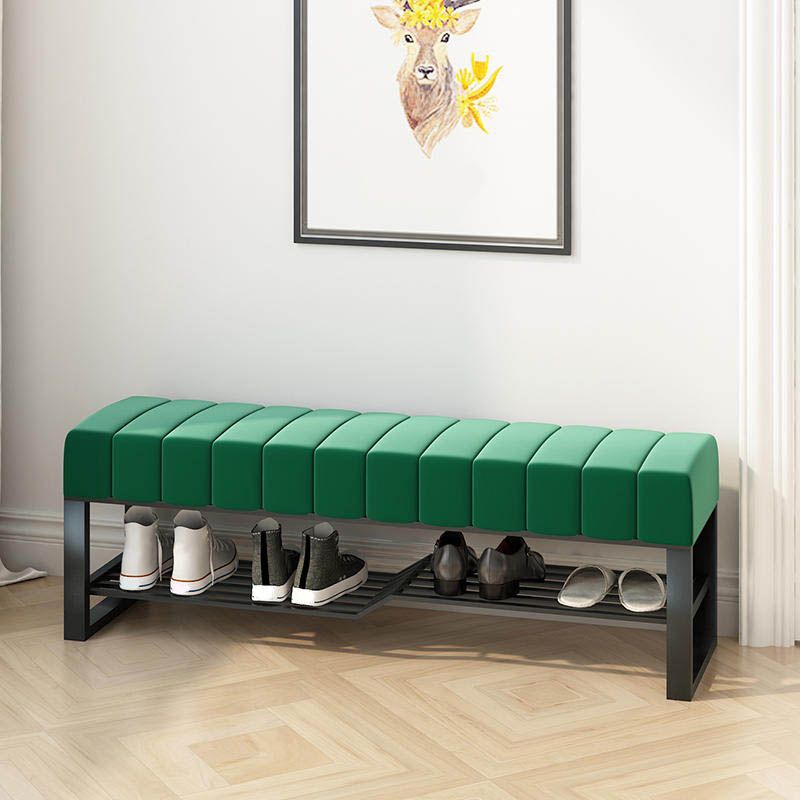 Metal Entryway Bench Modern Seating Bench with Shoe Storage , 13.65-inch W Clearhalo 'Benches' 'Chairs & Seating' 'furn' 'furn_benches' 'Furniture' 'Living Room Furniture' 1200x1200_85fcf42e-cc52-47ff-814d-4b5aca48f0f4