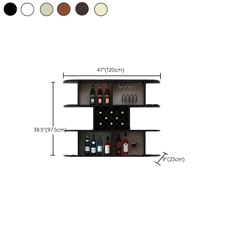 Portabottiglie a parete bottiglia di vino rettangolo e portabagagli per la casa