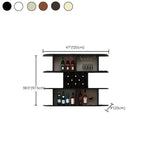 Wall Mounted Wine Rack Rectangle Wine Bottle & Glass Rack for Home