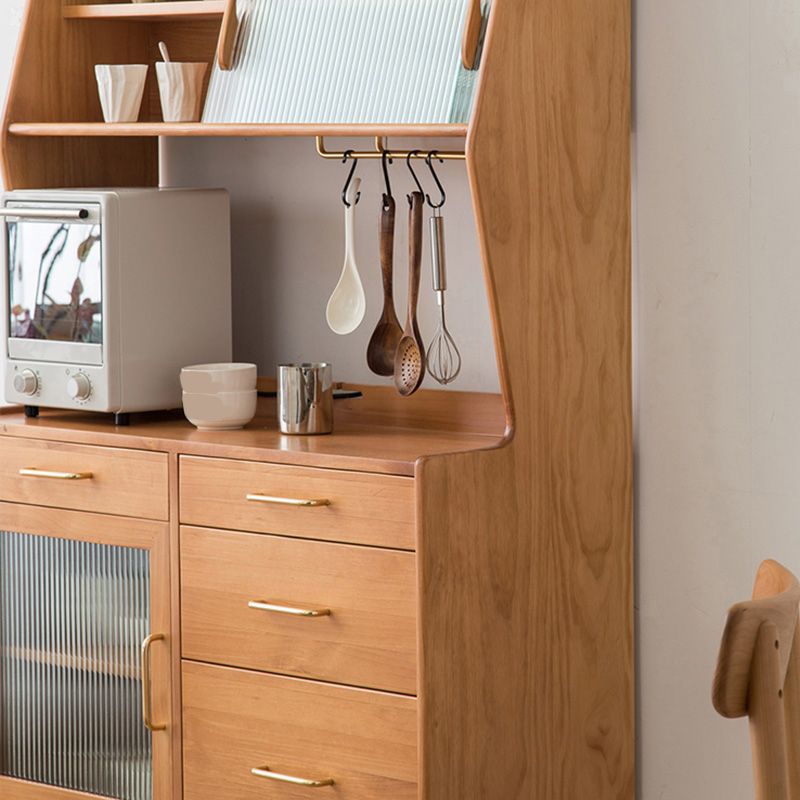 Scheda laterale in legno con mobili moderni soggiorno minimalista a buffet