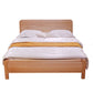 Letto standard naturale rettangolare letto moderno di faggio moderno di mid-secolo