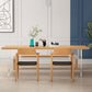 Modern Wood Table in Brown for Restaurant Rectangle Table with Acrylic Base Clearhalo 'Dining Tables & Seating' 'Dining Tables' 'dining_table' 'furn' 'furn_dining_table' 'Furniture' 'furniture_dining_table' 'Kitchen & Dining Furniture' 1200x1200_8604701a-311a-4d2b-b199-4d3c5c3c7269