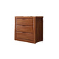 Modern 15,74 "Wide Accent Chest Brown Rubberwood -borst met laden