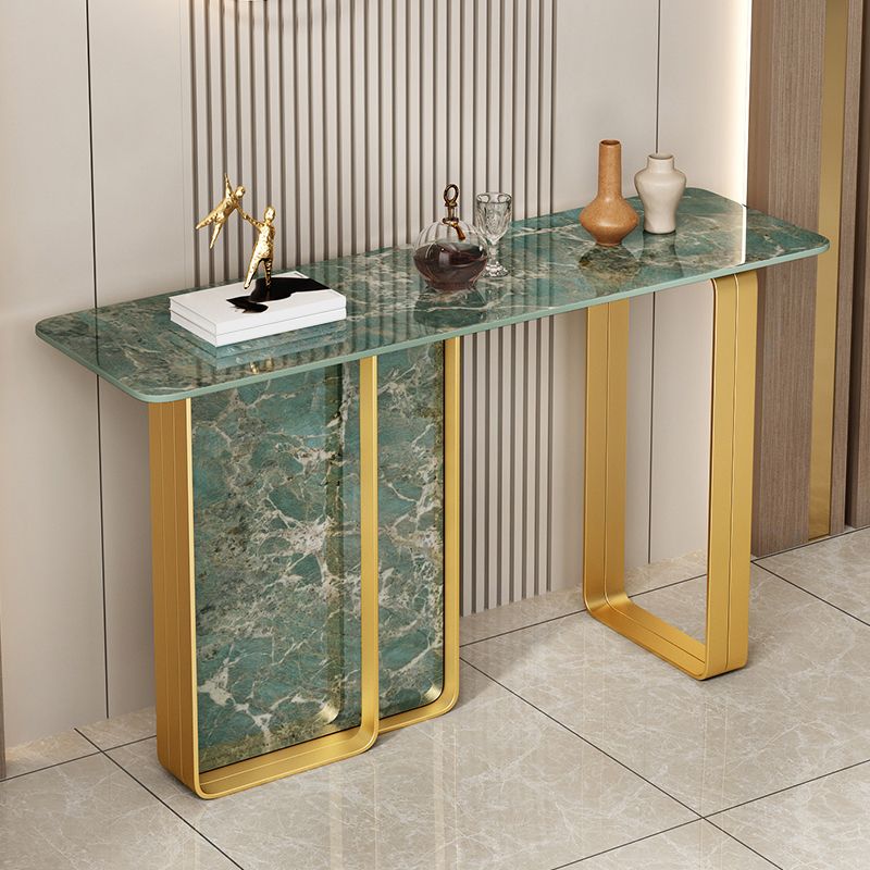12 inch Wide Accent Table Rectangle Shape Stone Console Table for Hall Clearhalo 'Console Tables' 'console_tables' 'Entry & Mudroom Furniture' 'furn' 'furn_console_tables' 'Furniture' 1200x1200_86059635-8bfe-429e-a9cc-2441d3509fbb