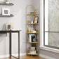 Urban Metal Open Shelf Bookcase Vertical Shelves Included Bookshelf for Study Room