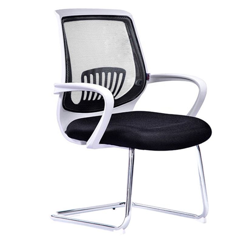 Mid-Back Office Chair Contemporary Ergonomic No Wheels Desk Chair Clearhalo 'furn' 'furn_office_chair' 'Furniture' 'Office Chairs' 'Office Furniture' 'office_chair' 1200x1200_860889ba-af7f-4f53-ba52-b23f371466a3