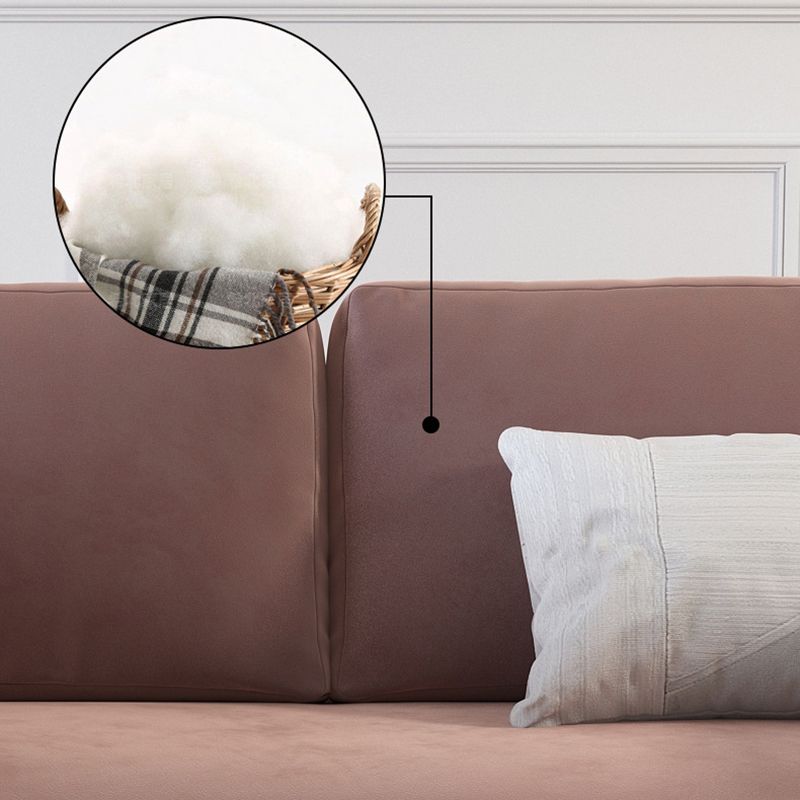 Mid-Century Modern Square Arm Sofa 32.2-In High Cushions Slipcovered Sofa Clearhalo 'furn' 'furn_sofas' 'Furniture' 'furniture_sofas' 'kitchen' 'kitchen_sofas' 'Living Room Furniture' 'Sofa' 'sofas' 1200x1200_86089df4-c5d2-4d48-aa16-d2250eeae02e