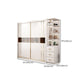 Modern Style Wardrobe Cabinet Glass Wardrobe Closet for Home